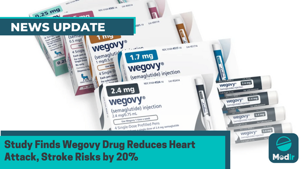 Study Finds Wegovy Drug Reduces Heart Attack, Stroke Risks by 20%