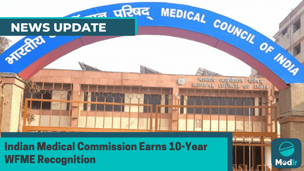 Indian Medical Commission Earns 10-Year WFME Recognition