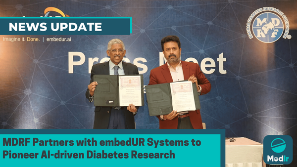 MDRF Partners with embedUR Systems to Pioneer AI-driven Diabetes Research